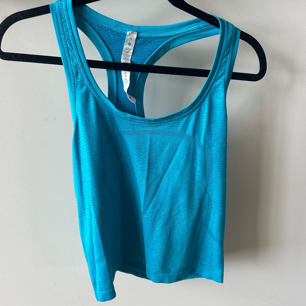 lululemon athletica Blue Tank Top